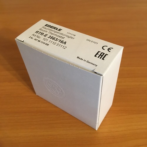 Упаковка терморегулятора Eberle RTR – E3563.