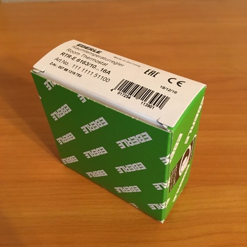 Упаковка терморегулятора Eberle RTR – E6163.