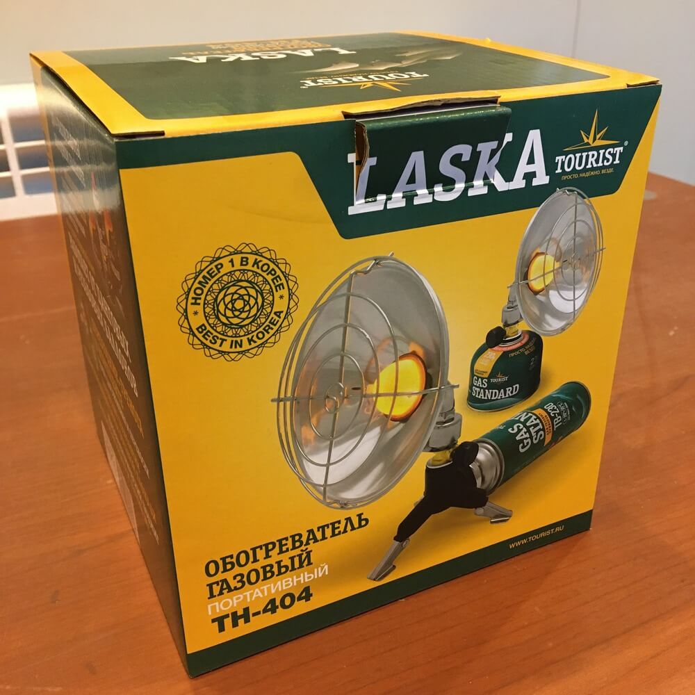 Упаковка газового обогревателя Tourist LASKA