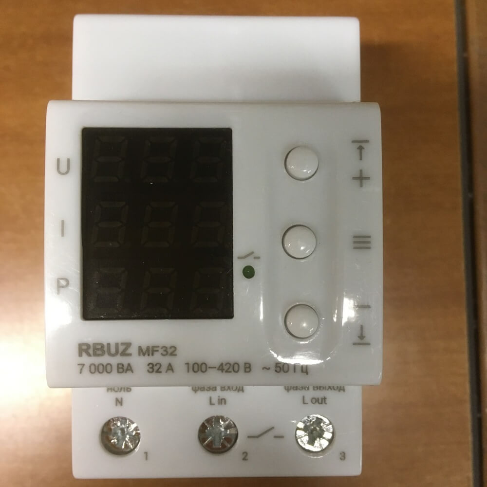 Реле напряжения RBUZ MF с контролем тока на DIN рейку