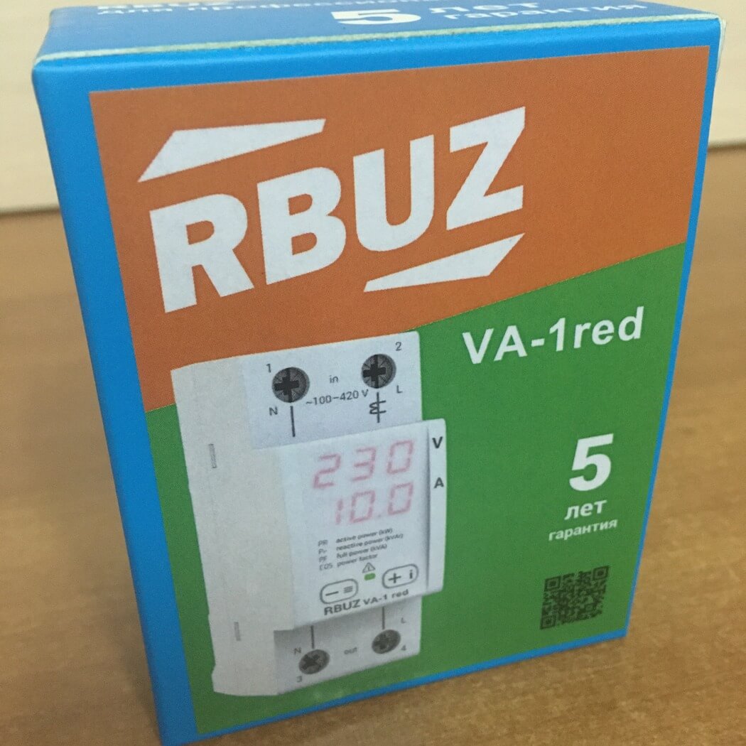 Упаковка вольтамперметра RBUZ VA-1 red